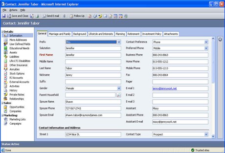 MSCRM Contacts